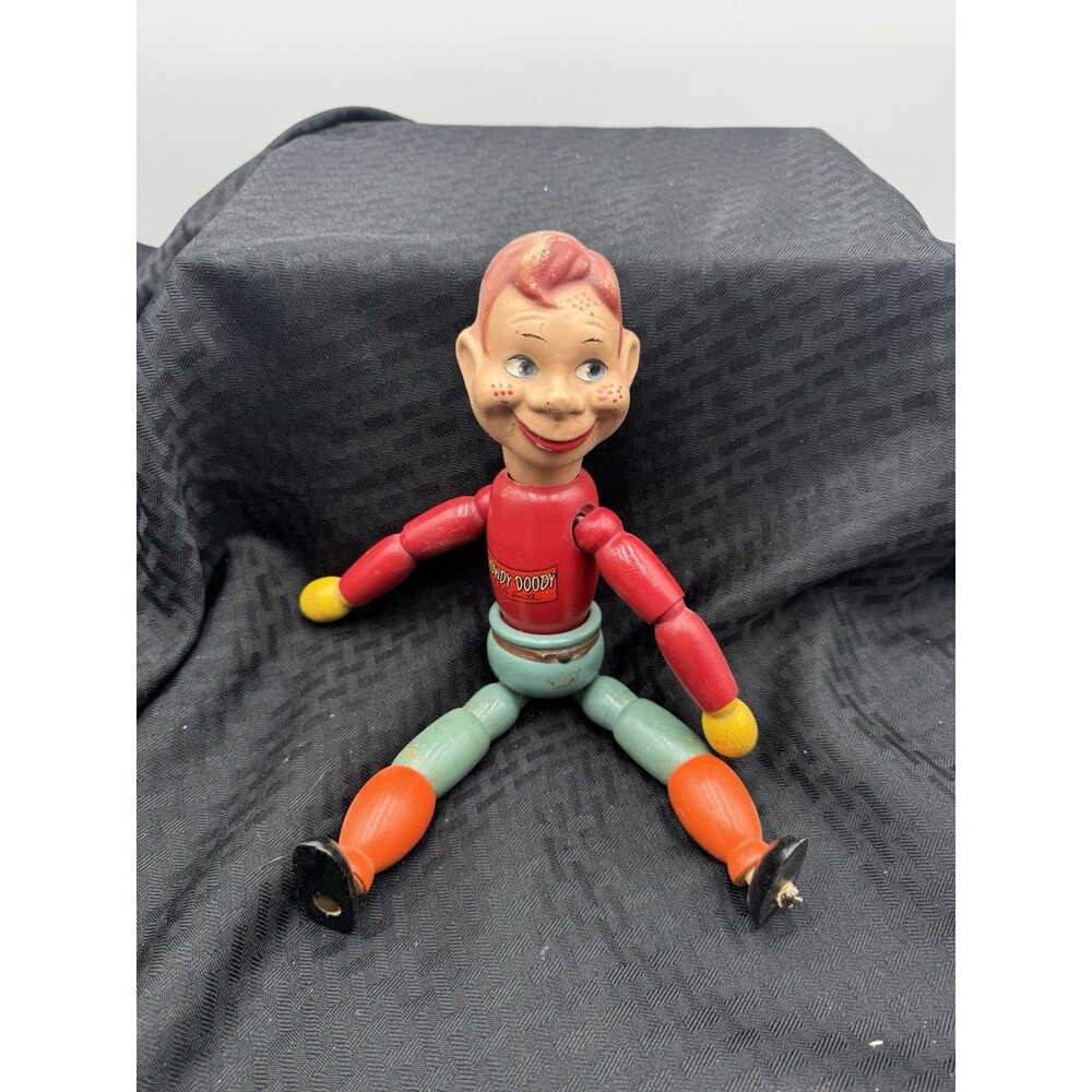 Vintage Wooden Howdy Doody Jointed Doll Figure- CIRCA 1950, BUFFALO BOB SMITH